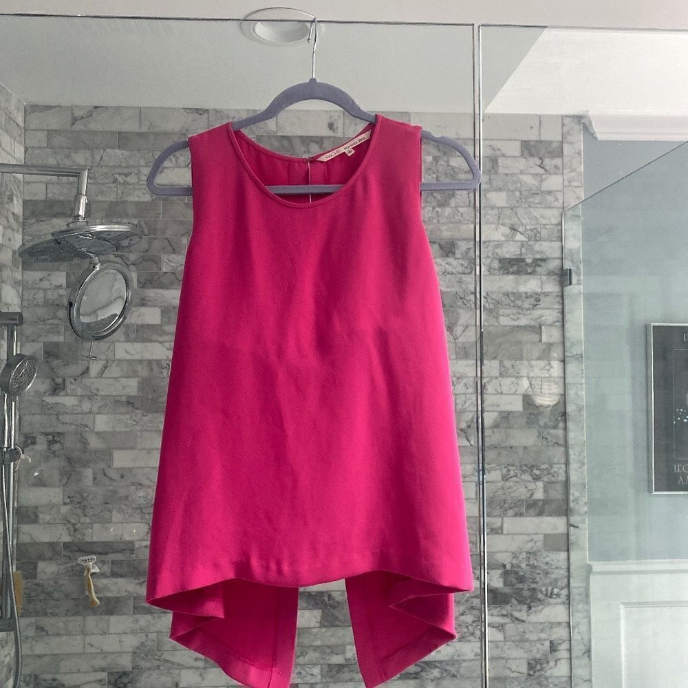 Rachel Roy high low open back top